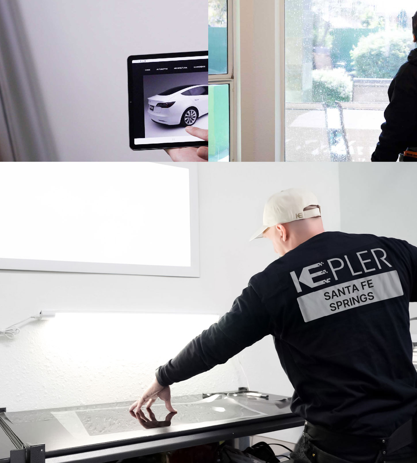 Window Tinting Specialist Cutting Film in Santa Fe Springs, California