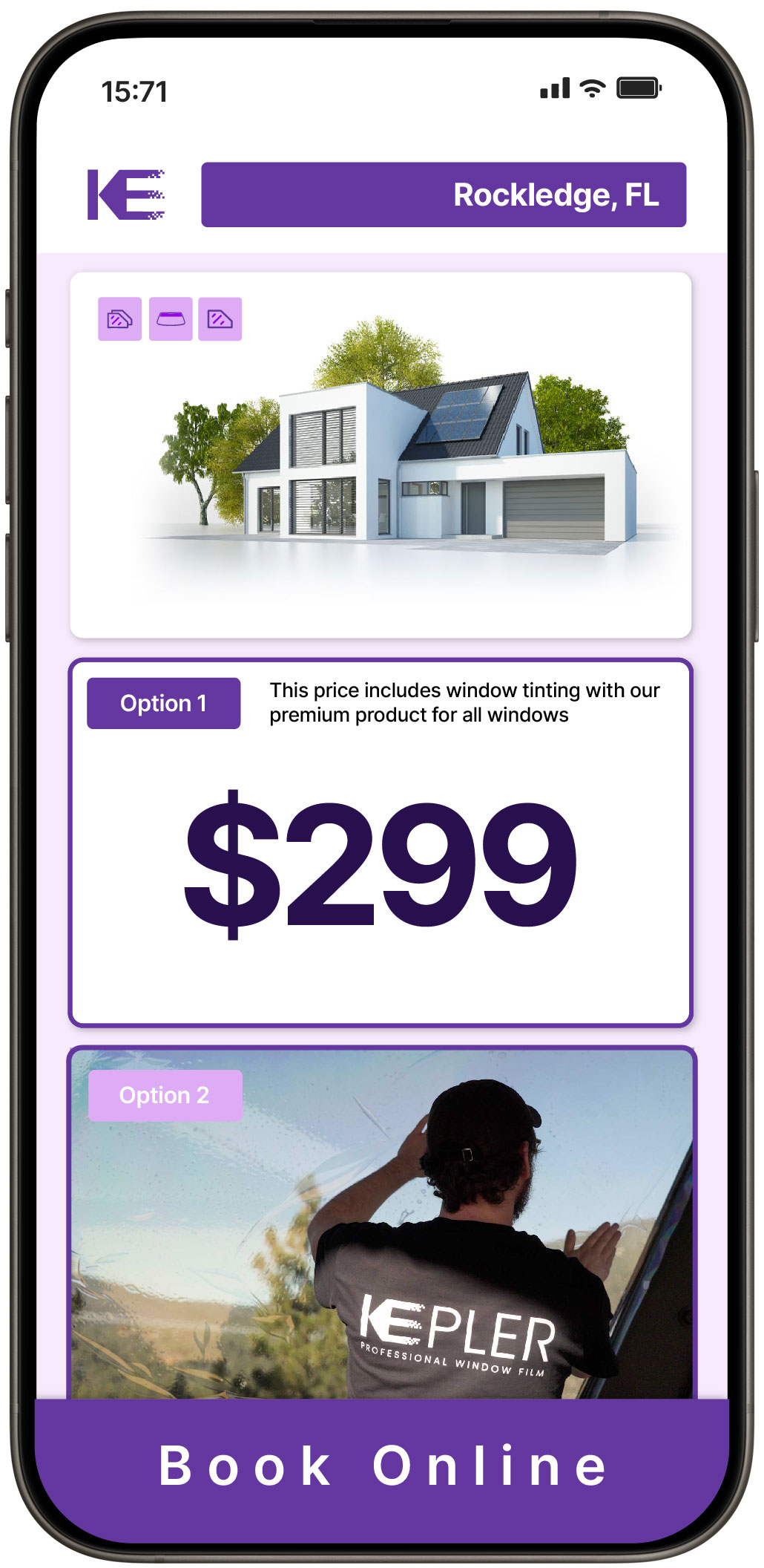 View Competitive Home Window Tinting Prices in Rockledge, Florida