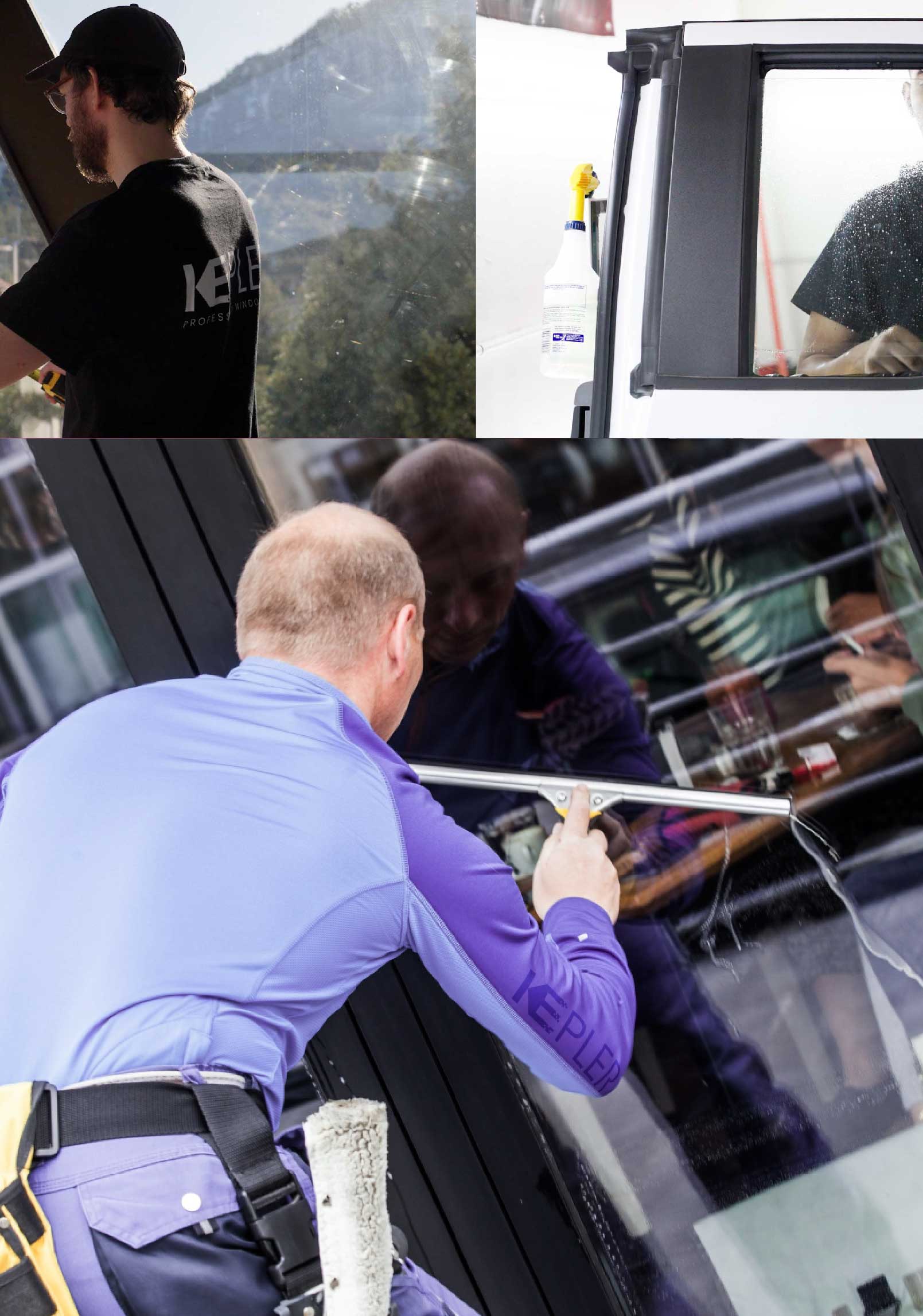 Kepler Expert Applying Anti-Graffiti Window Film to a Springfield Shop Front