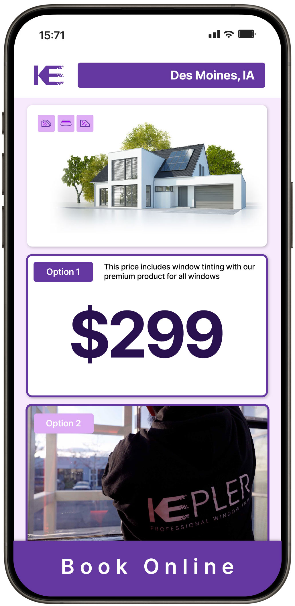 View Competitive Home Window Tinting Prices in Des Moines, Iowa