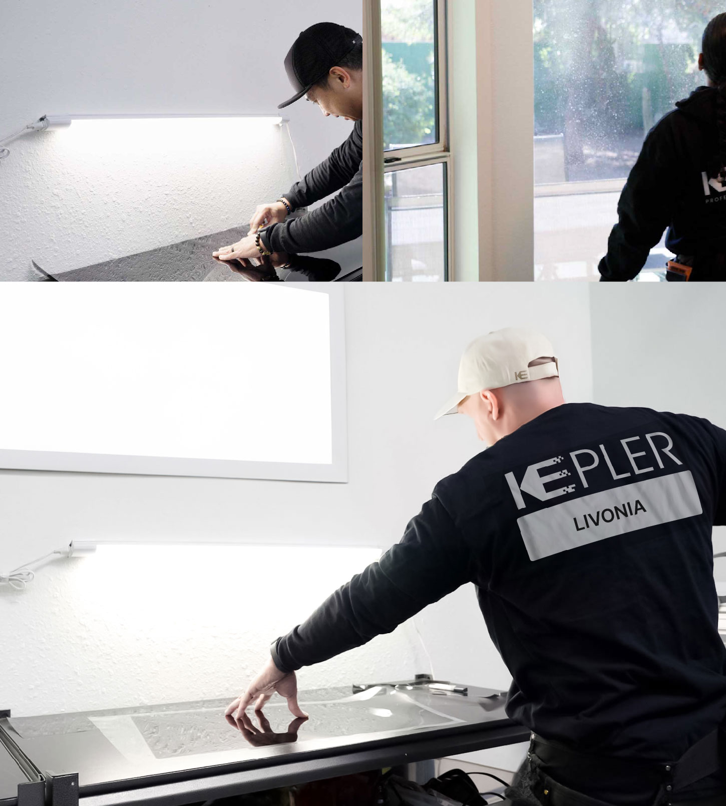 Window Tinting Specialist Cutting Film in Livonia, Michigan