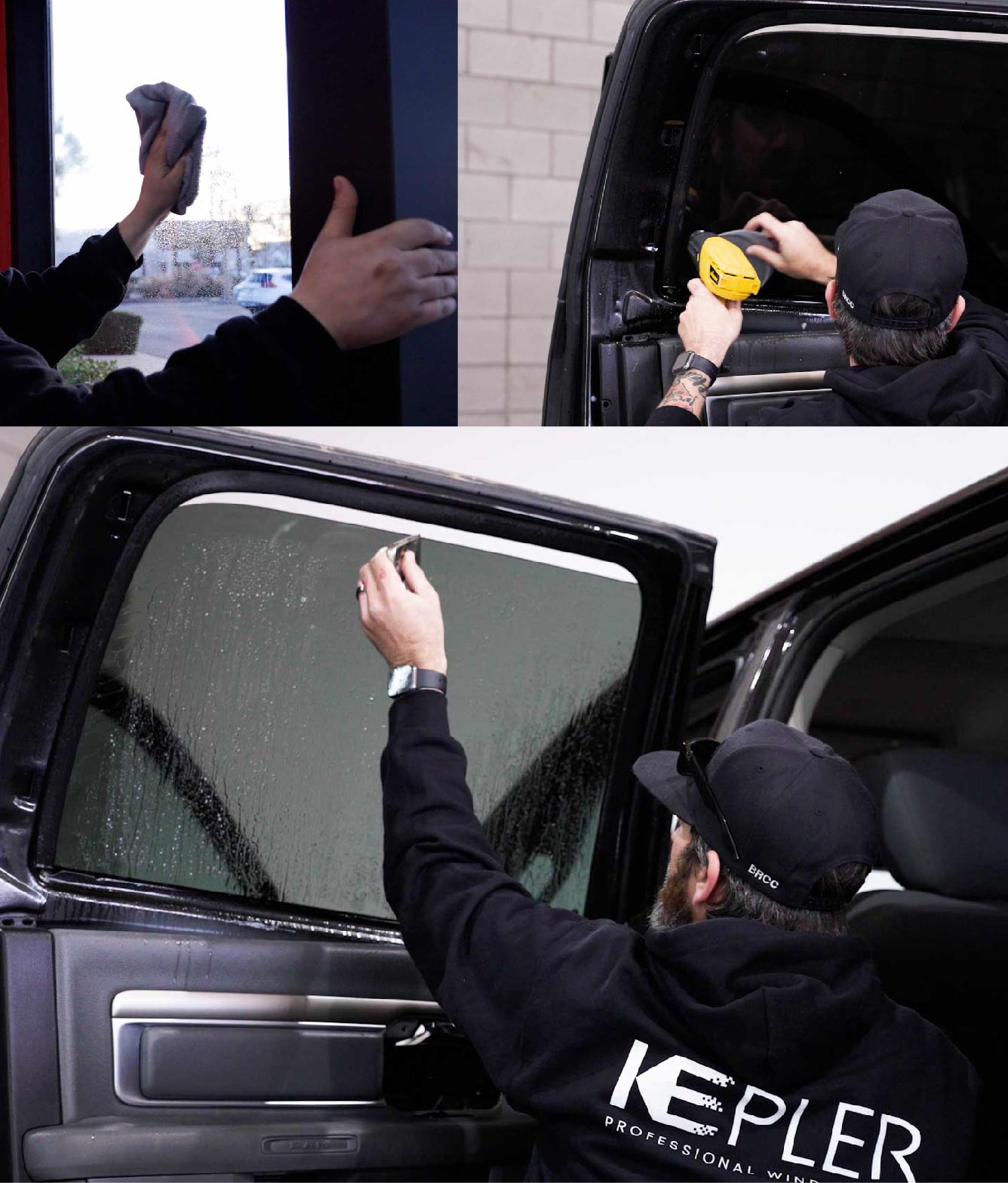 Kepler Window Tinting Specialists at Work in San Carlos, California