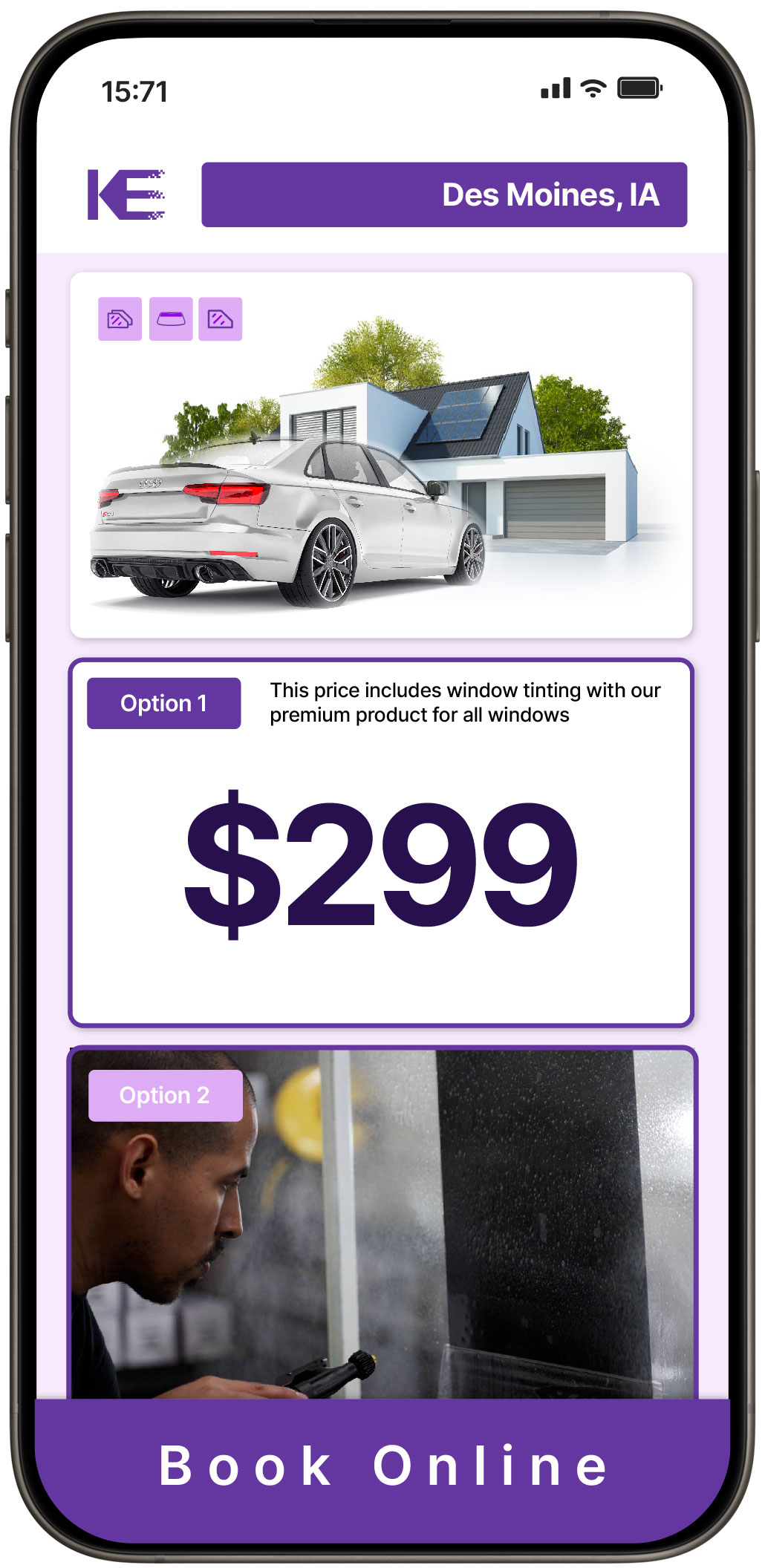 View Affordable Tesla Window Tinting Prices in Coralville, Iowa