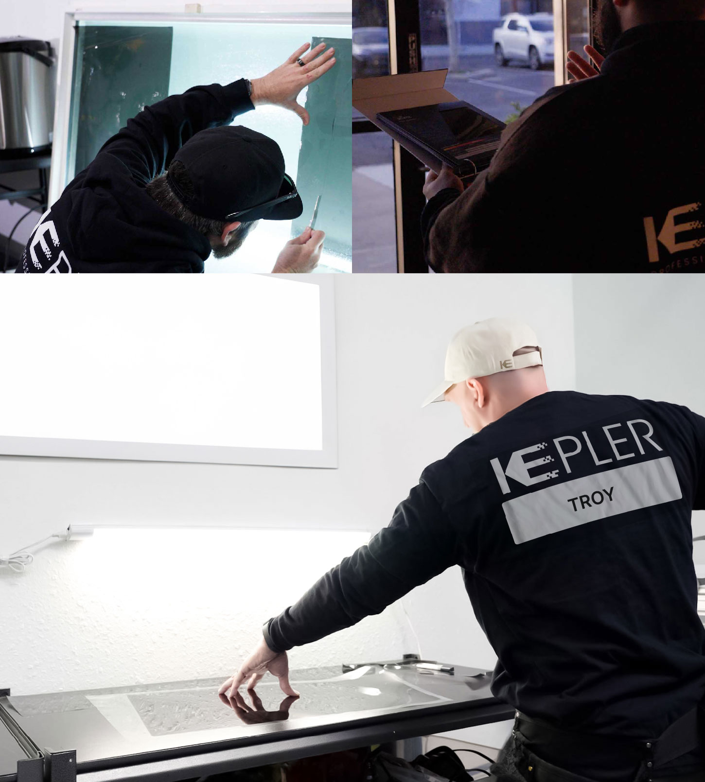 Window Tinting Specialist Cutting Film in Troy, Alabama