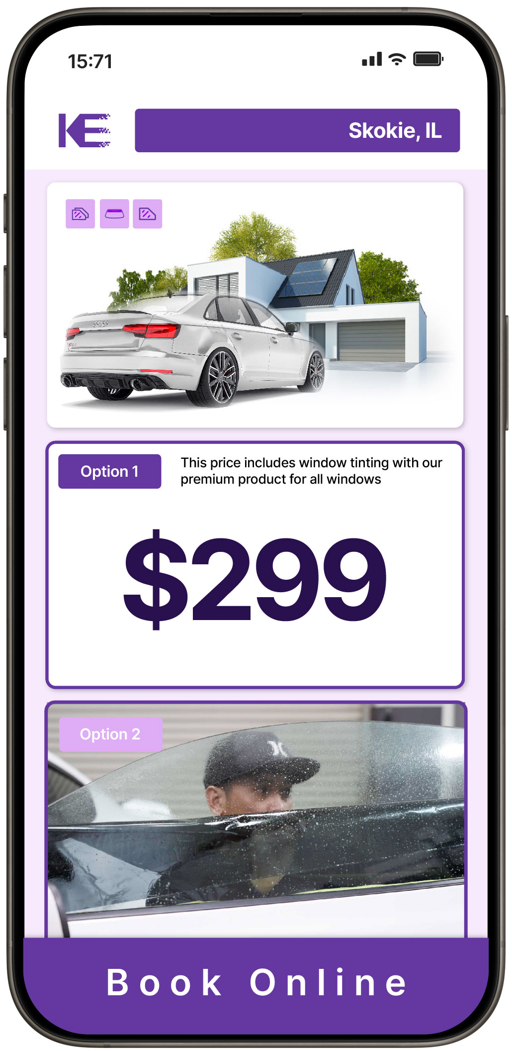View Affordable Tesla Window Tinting Rates in Oak Lawn, Illinois