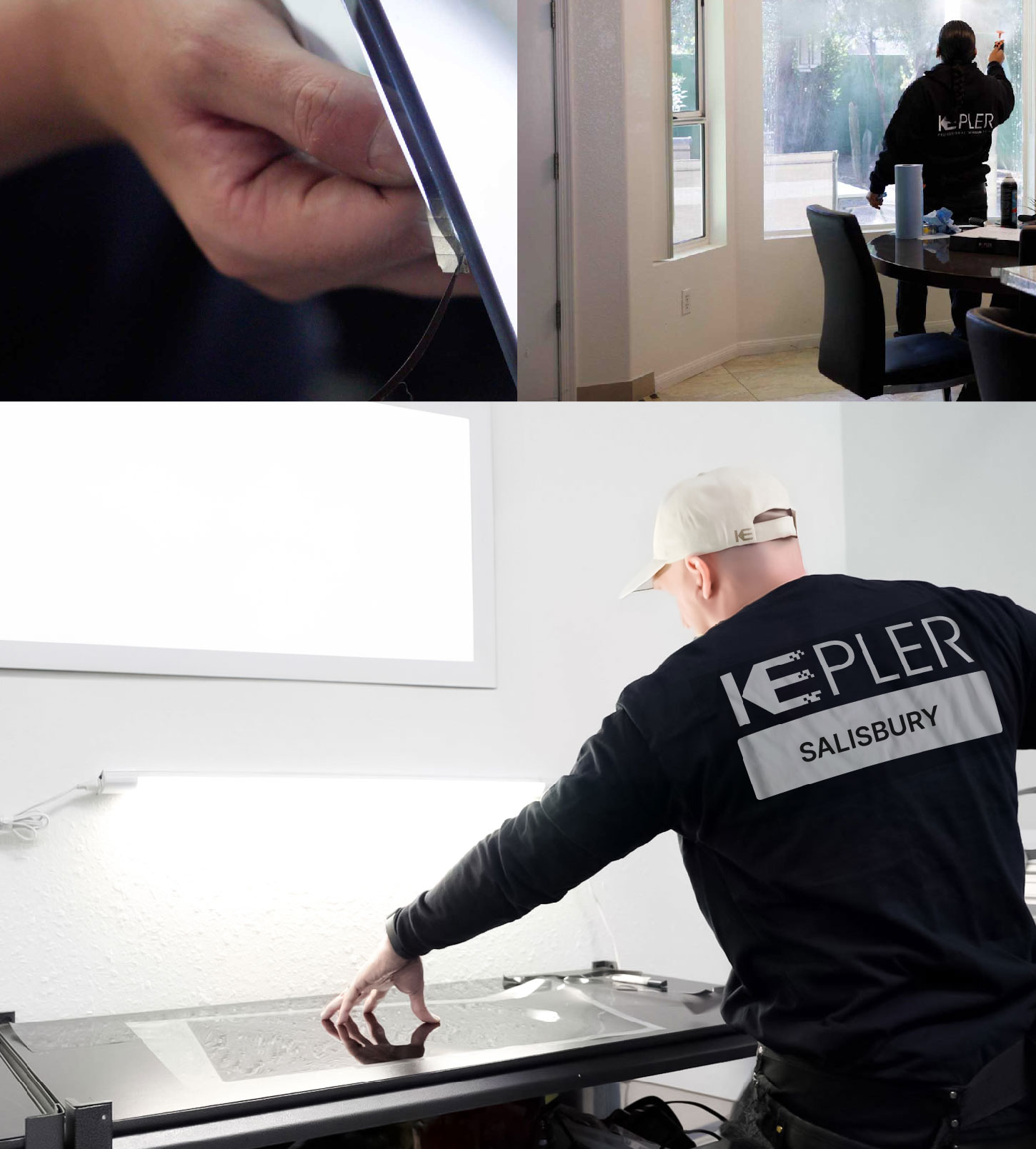 Window Tinting Specialist Cutting Film in Salisbury, North Carolina