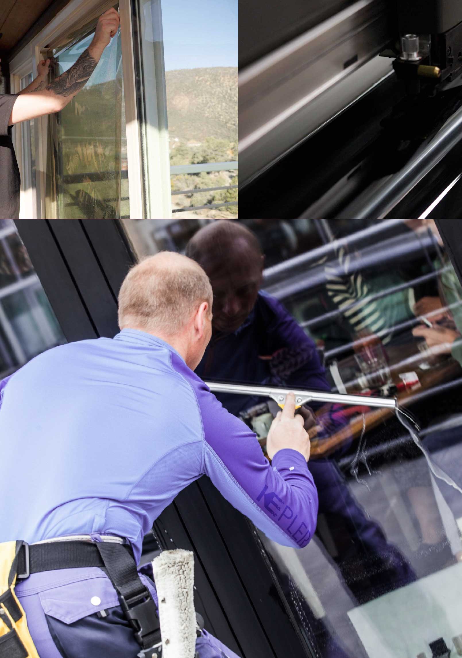 Kepler Expert Applying Anti-Graffiti Window Film to a Auburn Shop Front