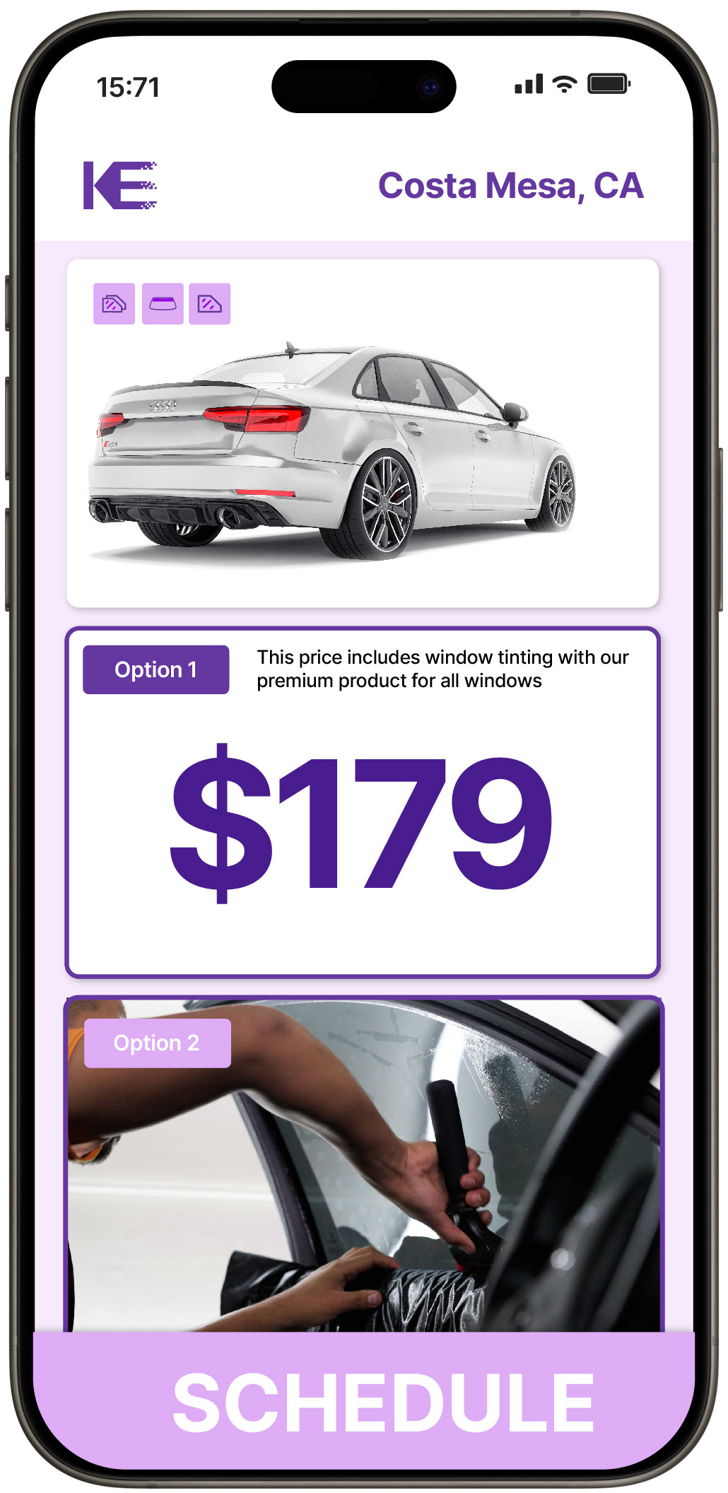 View Affordable Car Window Tinting Prices in Costa Mesa, California
