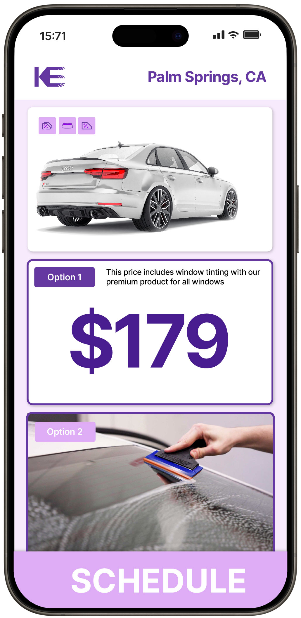 View Competitive Car Window Tinting Costs in Palm Springs, California