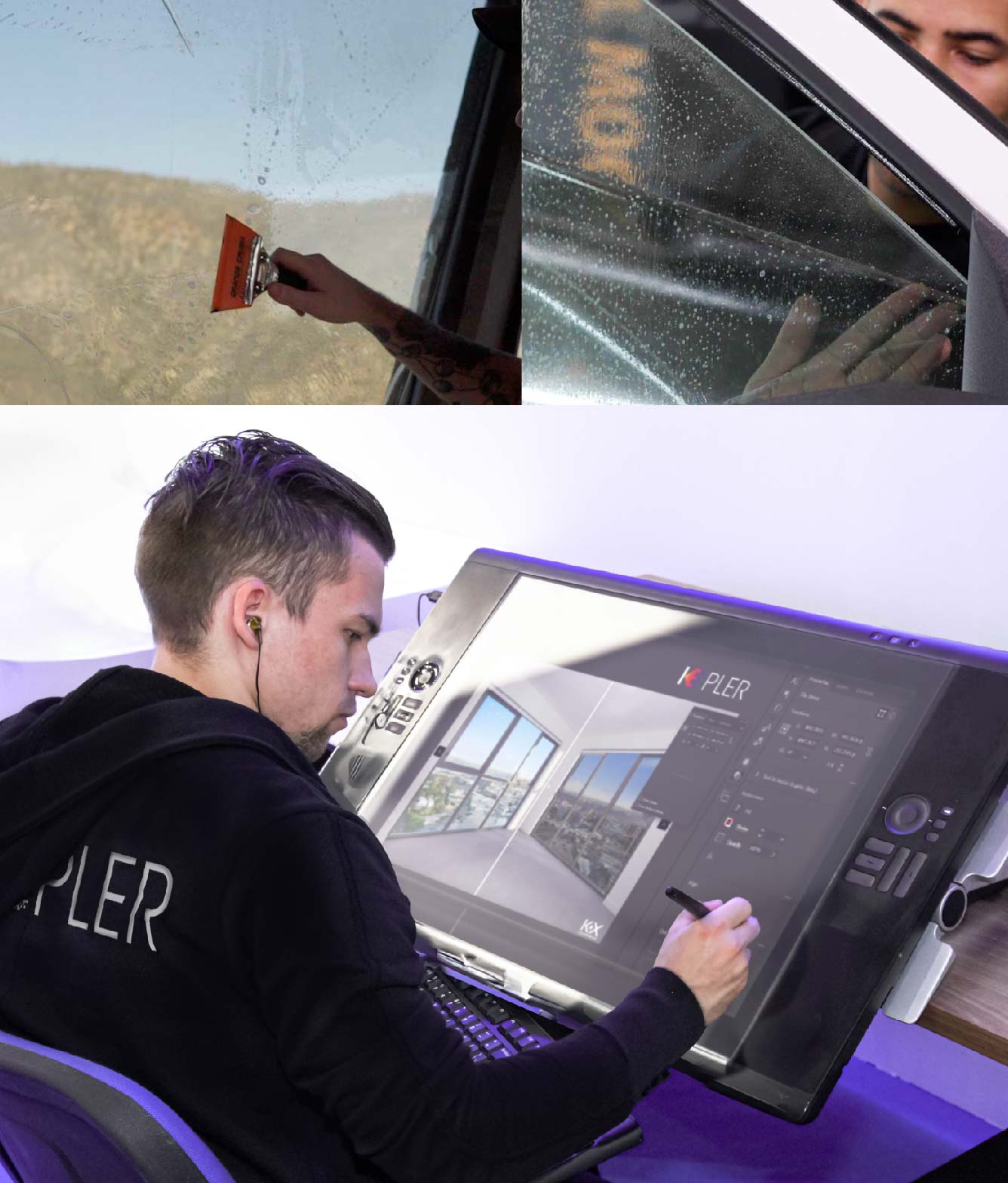 Kepler Specialist Performing Commercial Window Tinting in Kokomo Kokomo