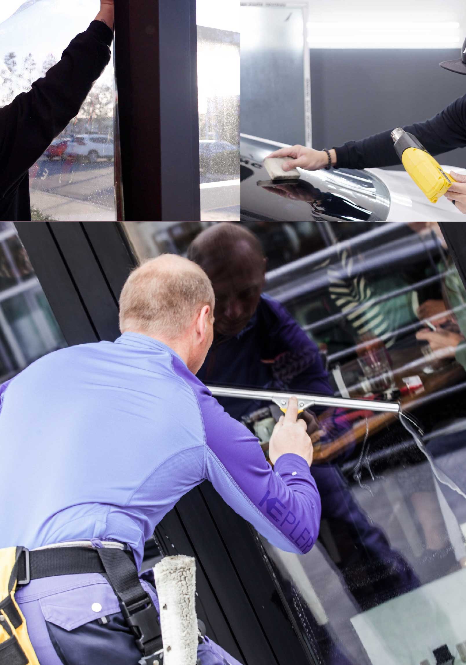 Kepler Expert Applying Anti-Graffiti Window Film to a Murray Shop Front