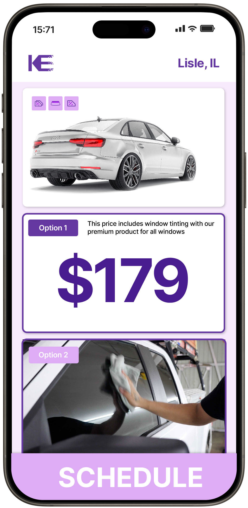 View Competitive Car Window Tinting Costs in Lisle, Illinois