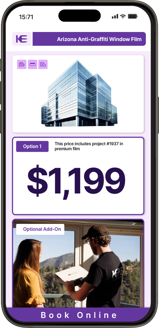 Get Anti-Graffiti Window Film Pricing on Your Phone in Arizona