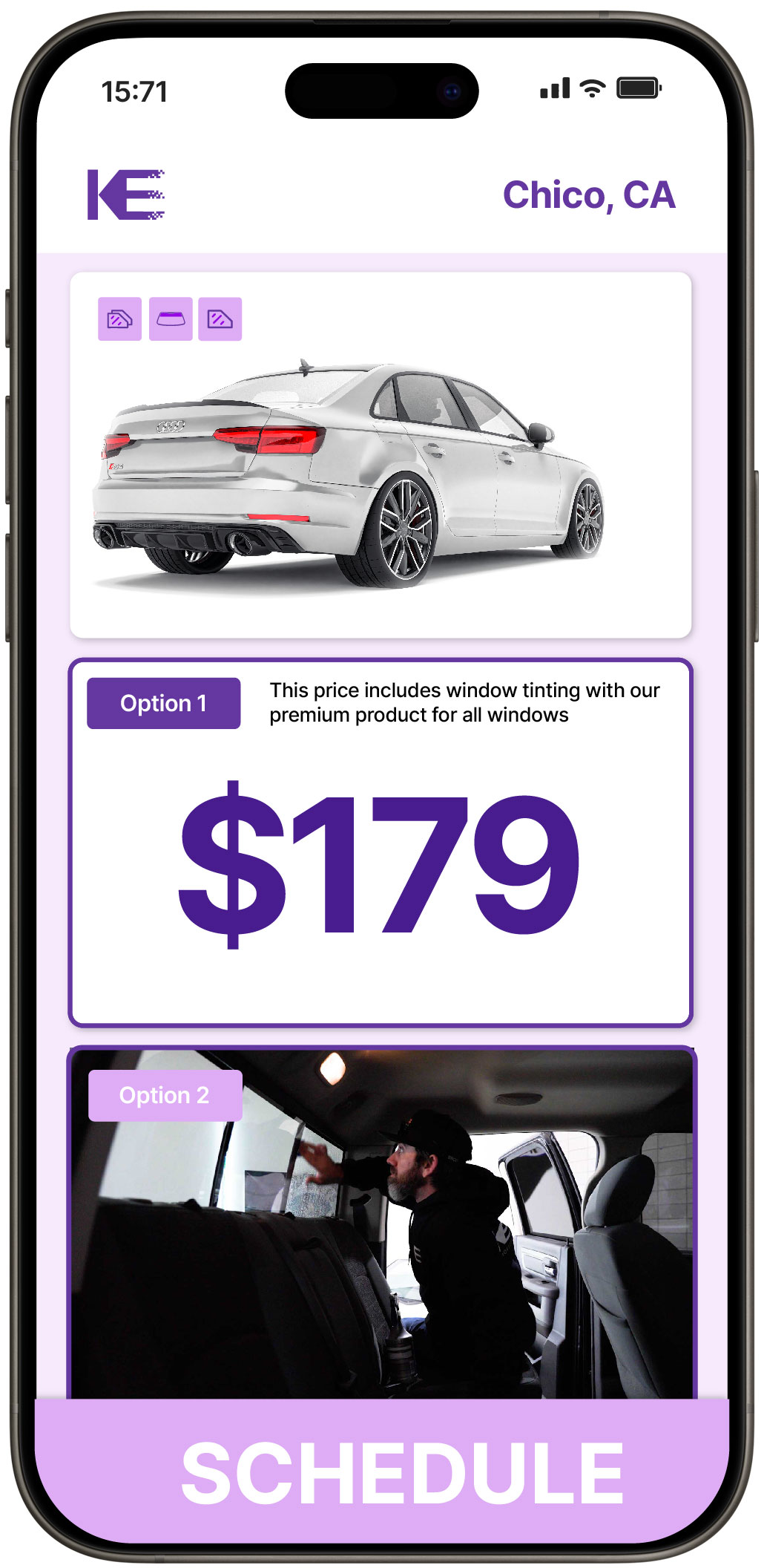View Affordable Car Window Tinting Rates in Chico, California