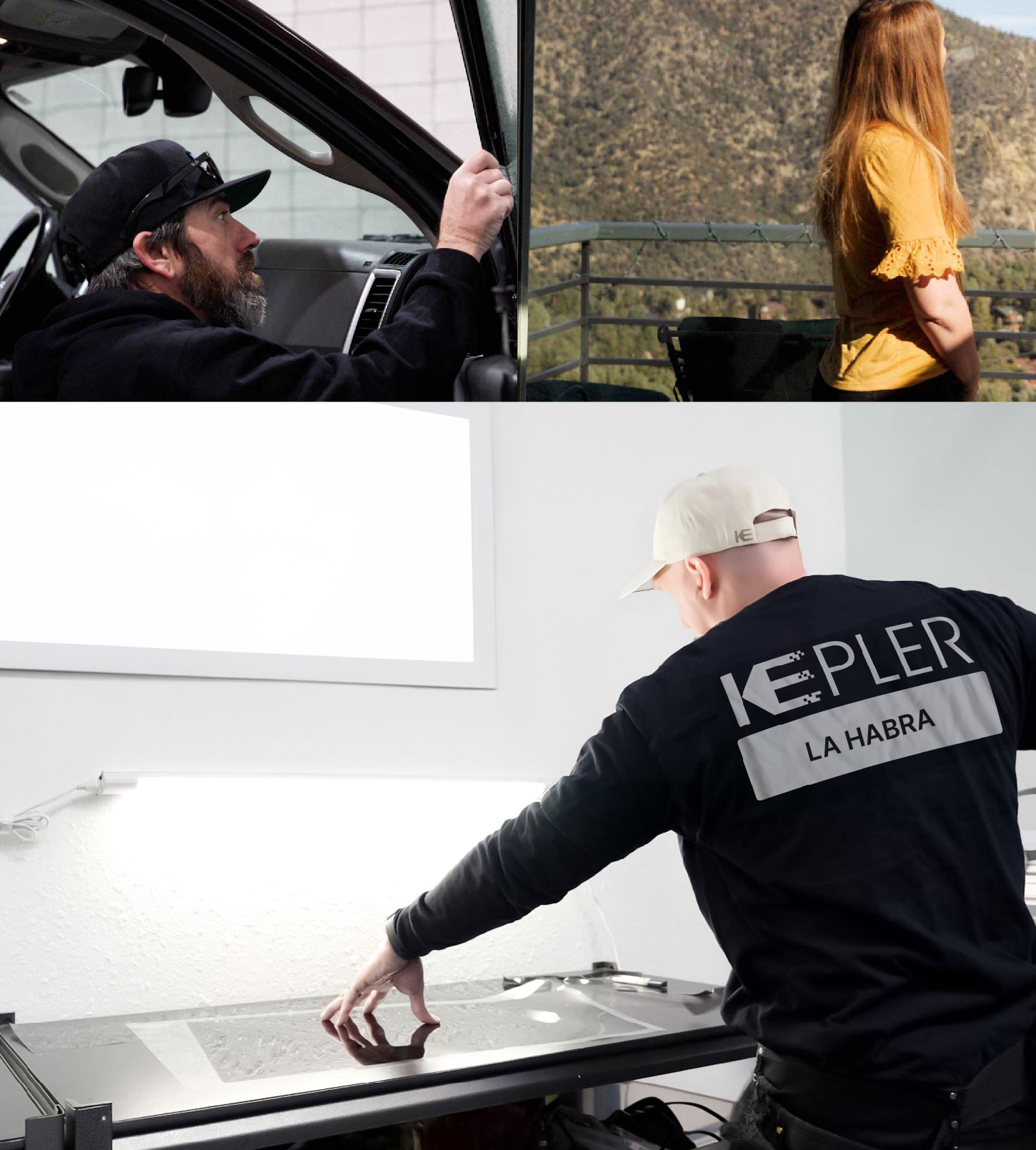 Window Tinting Specialist Cutting Film in La Habra, California