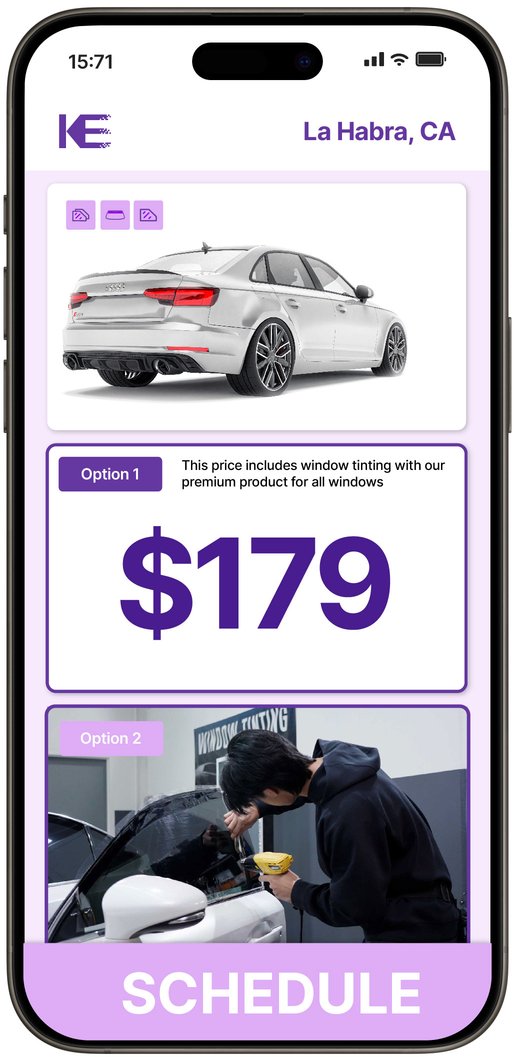 View Competitive Car Window Tinting Prices in La Habra, California