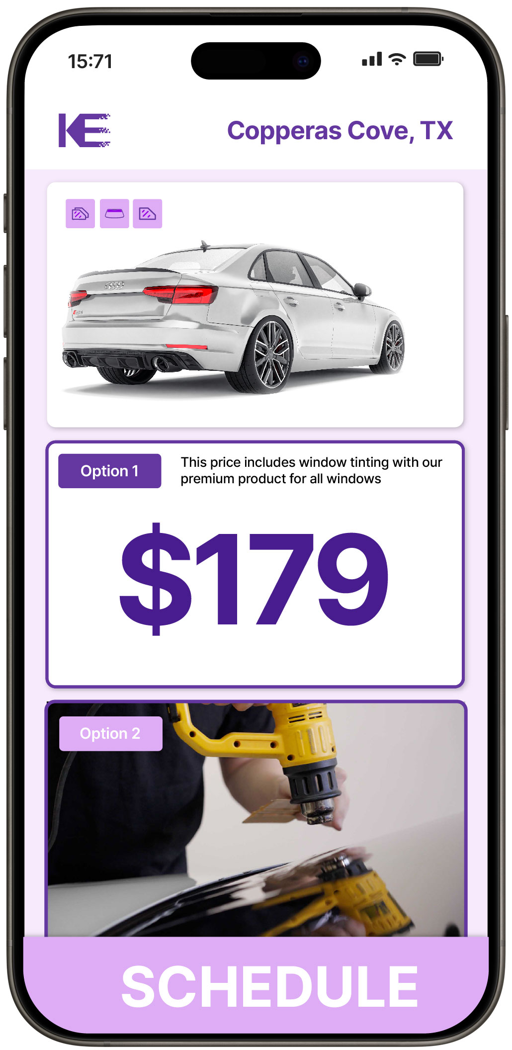 View Competitive Car Window Tinting Prices in Copperas Cove, Texas