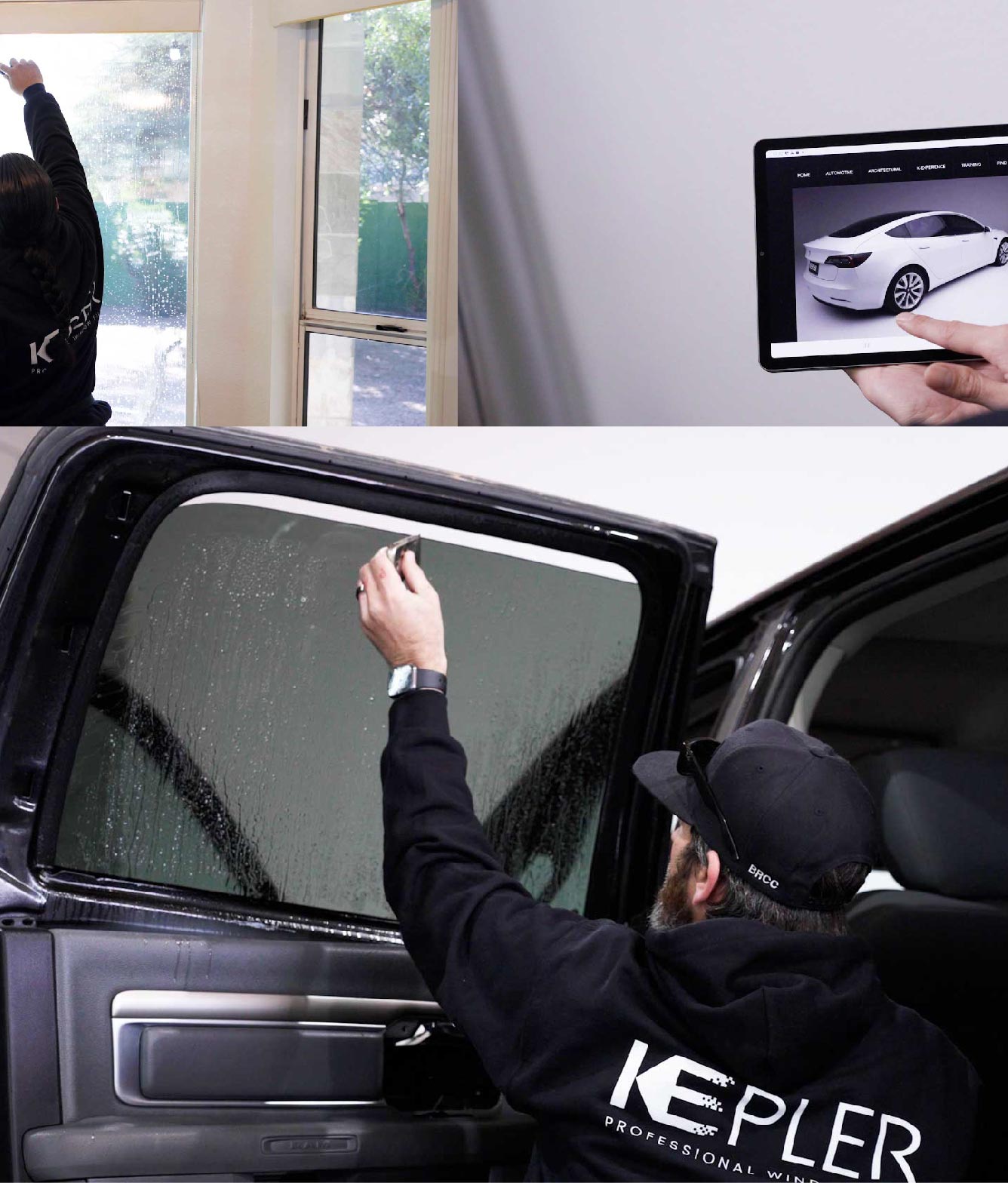 Kepler Window Tinting Specialists at Work in Santa Fe Springs, California