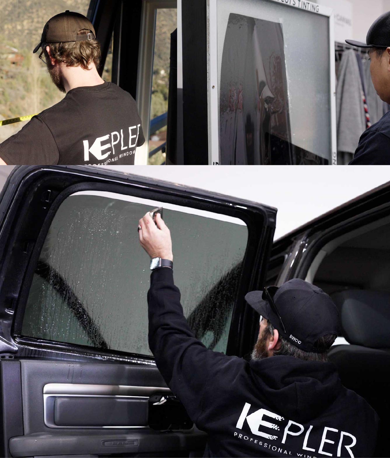 Kepler Window Tinting Specialists at Work in Johnston, Rhode Island