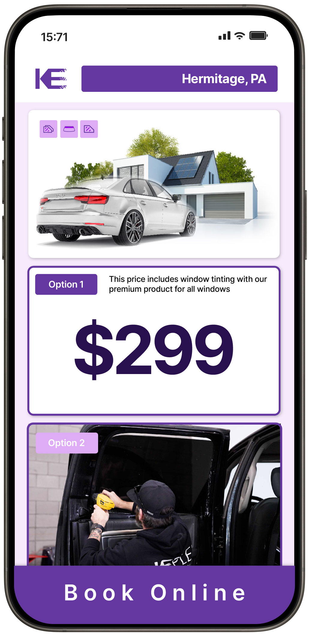 View Competitive Tesla Window Tinting Rates in Wayne, Pennsylvania