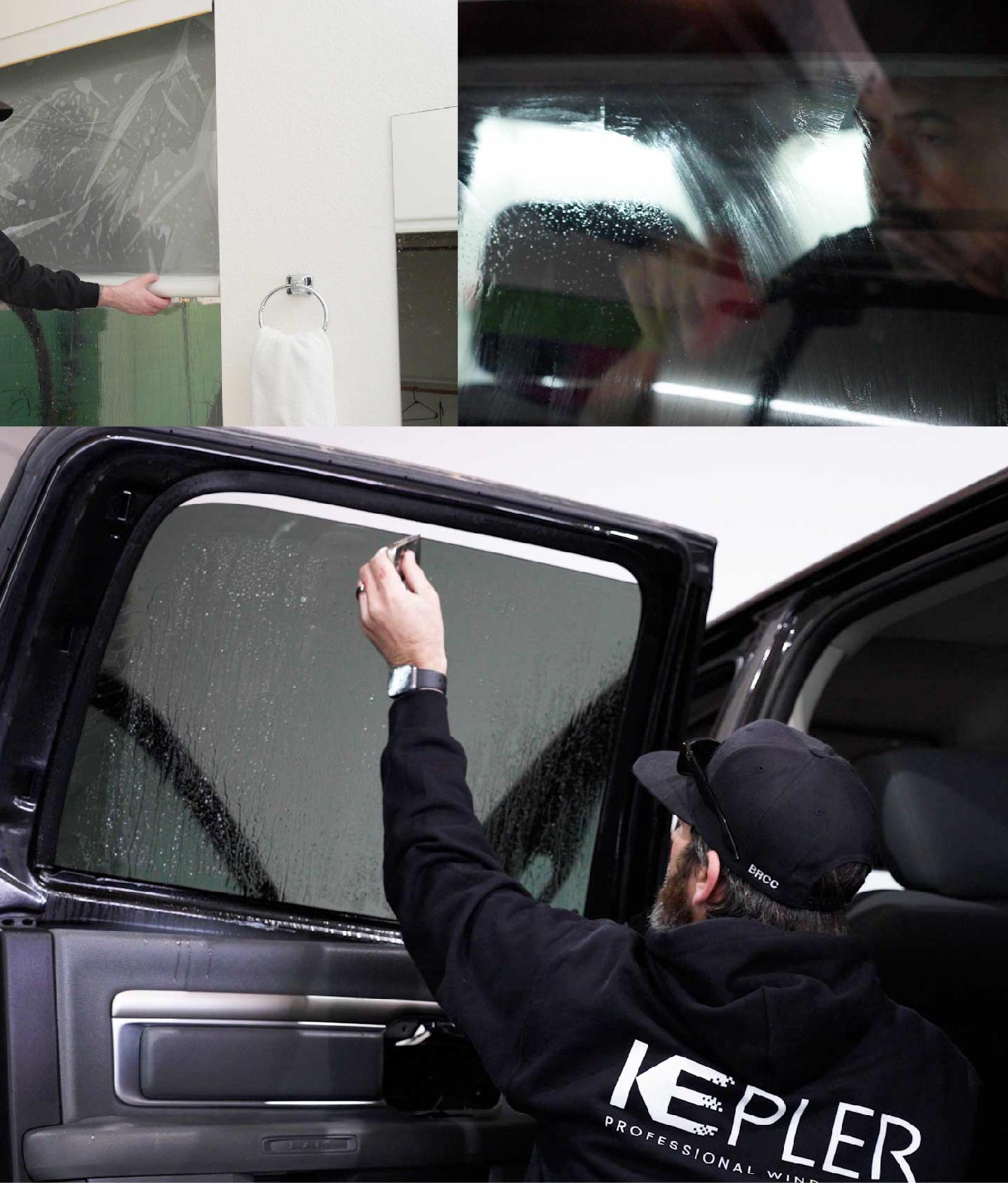 Kepler Window Tinting Specialists at Work in Newport, Kentucky
