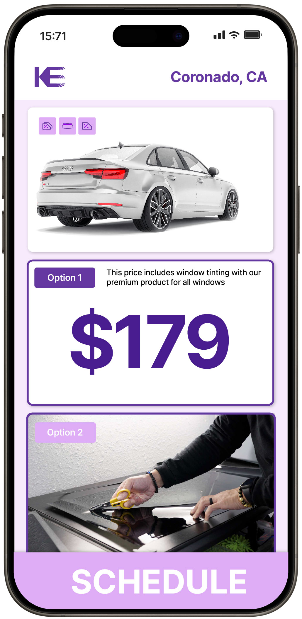 View Reasonable Car Window Tinting Rates in Coronado, California