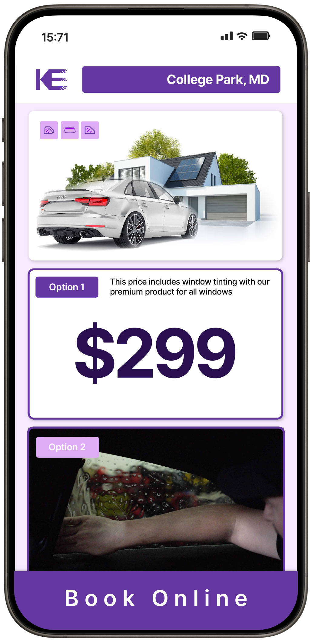 View Competitive Window Tinting Prices in College Park, Maryland