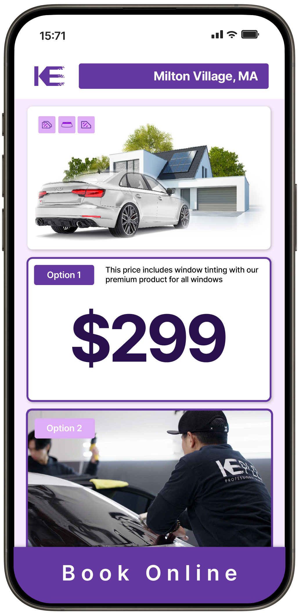 View Competitive Window Tinting Prices in Milton Village, Massachusetts