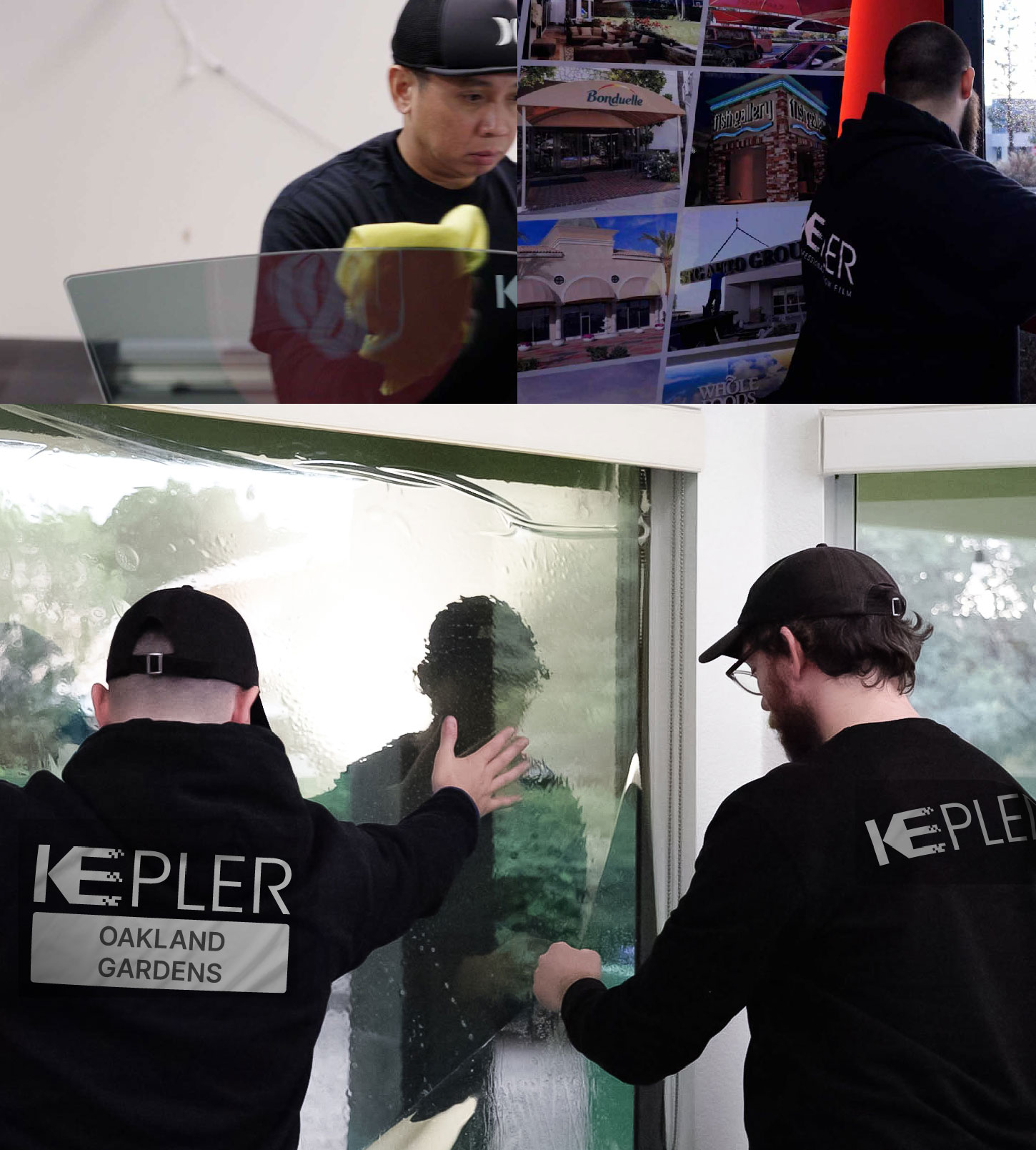 Kepler Technician Installing Advanced Window Tint to Home in Oakland Gardens